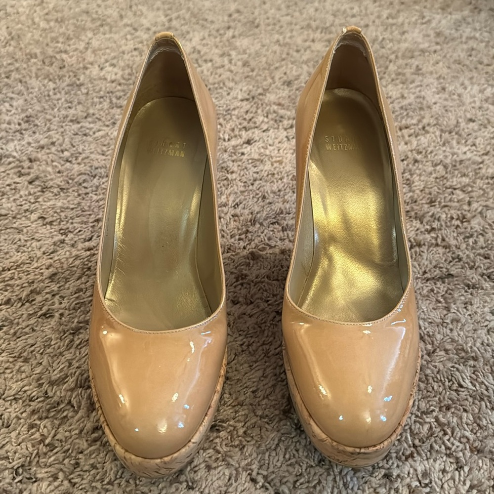 Stuart Weitzman Adobe Aniline Wedges
